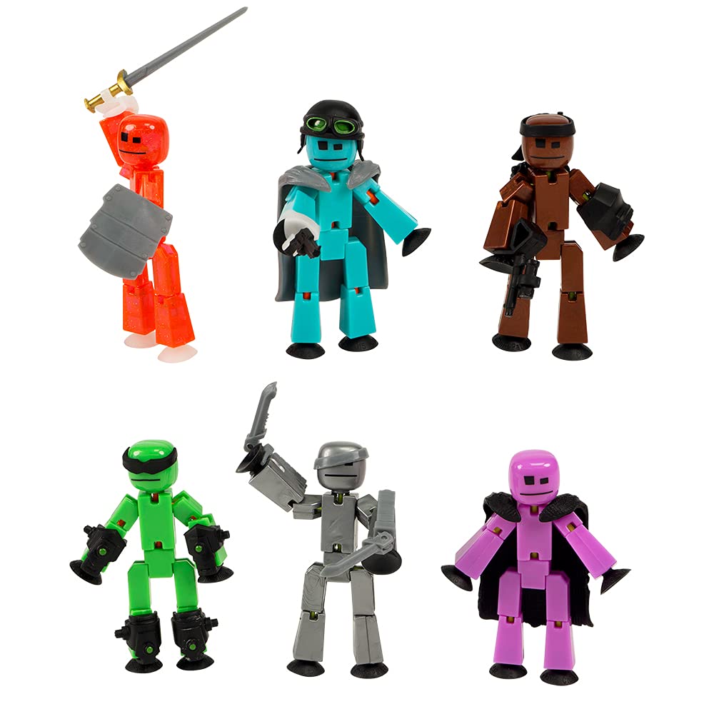 StikBot Off the Grid Striker figure for dynamic stop-motion action scenes.