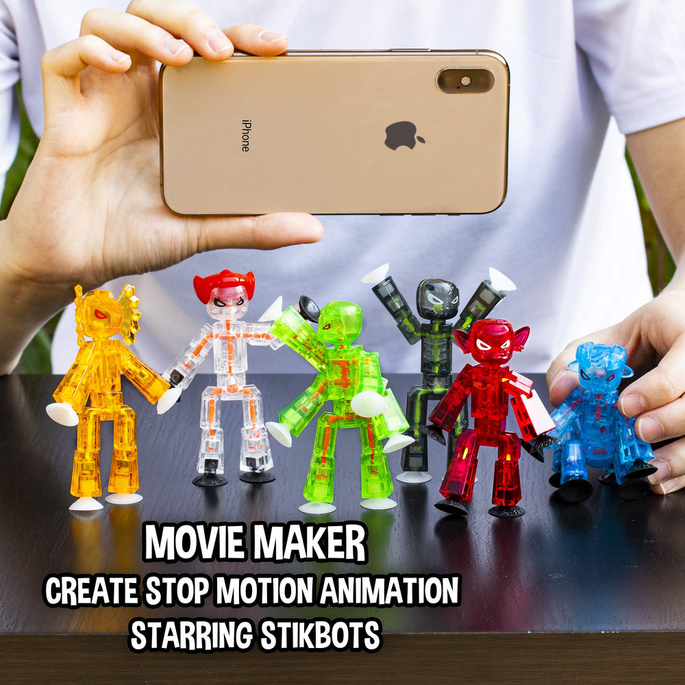 StikBot Zing Monsters Grim poseable figure for dramatic scenes.
