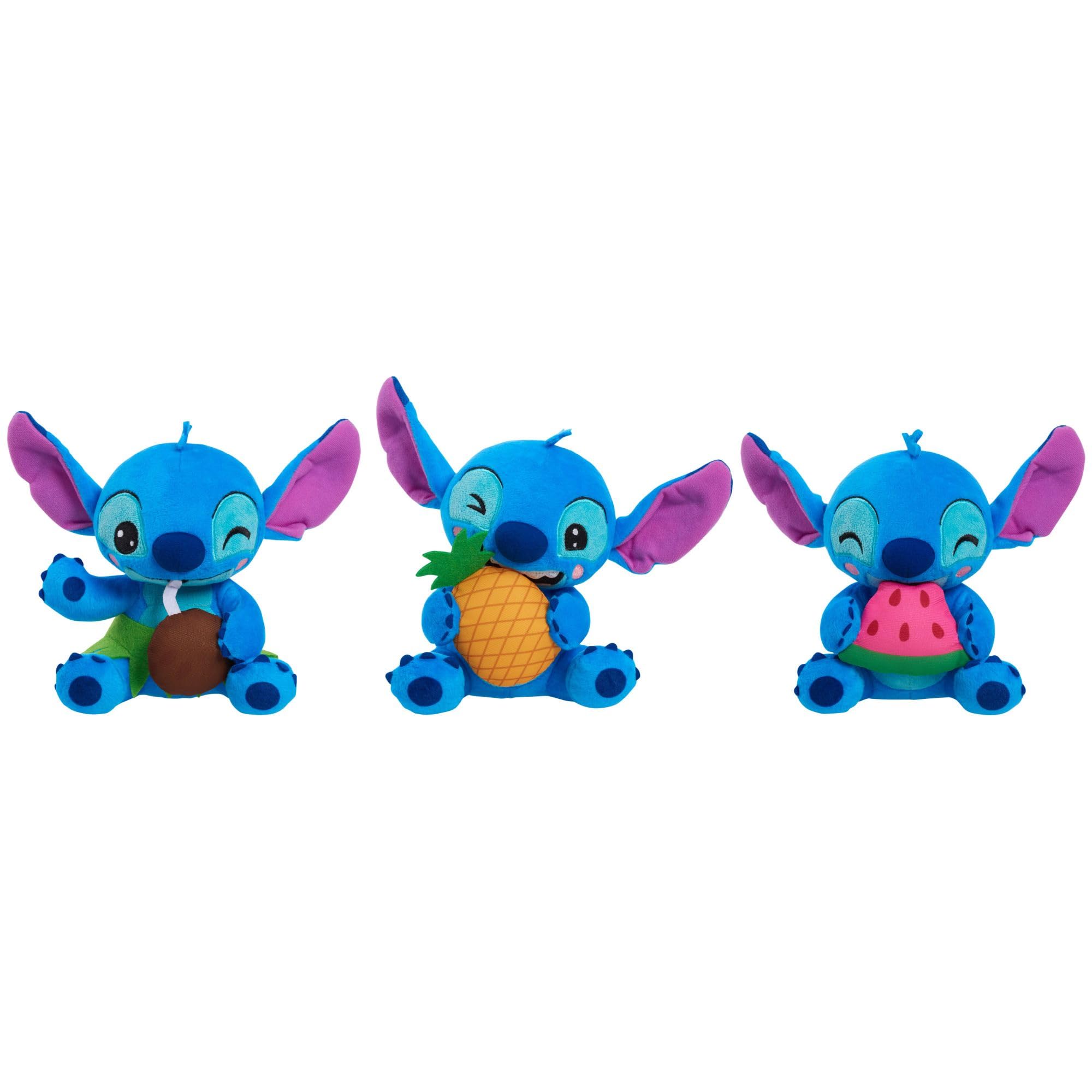 Stitch blue alien plush in kawaii style for soft cuddle play.