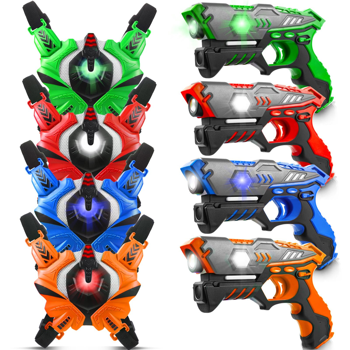 Stlloys laser tag guns 4-pack for outdoor family play.