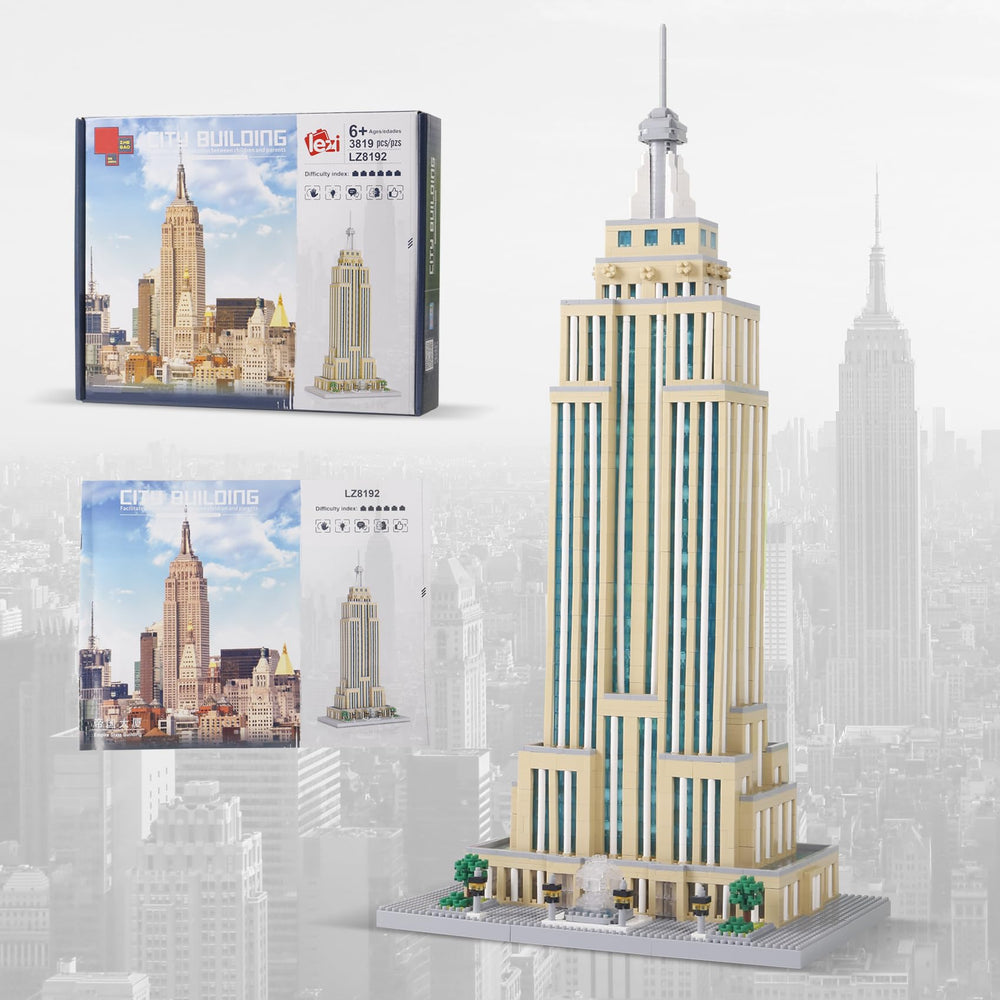 STMIGAIBLOCKS Empire State Building detail for display and education.
