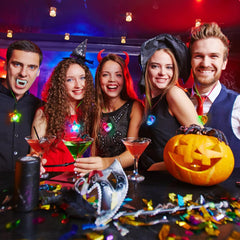STOBOK flashing lights necklace creates a dynamic party vibe