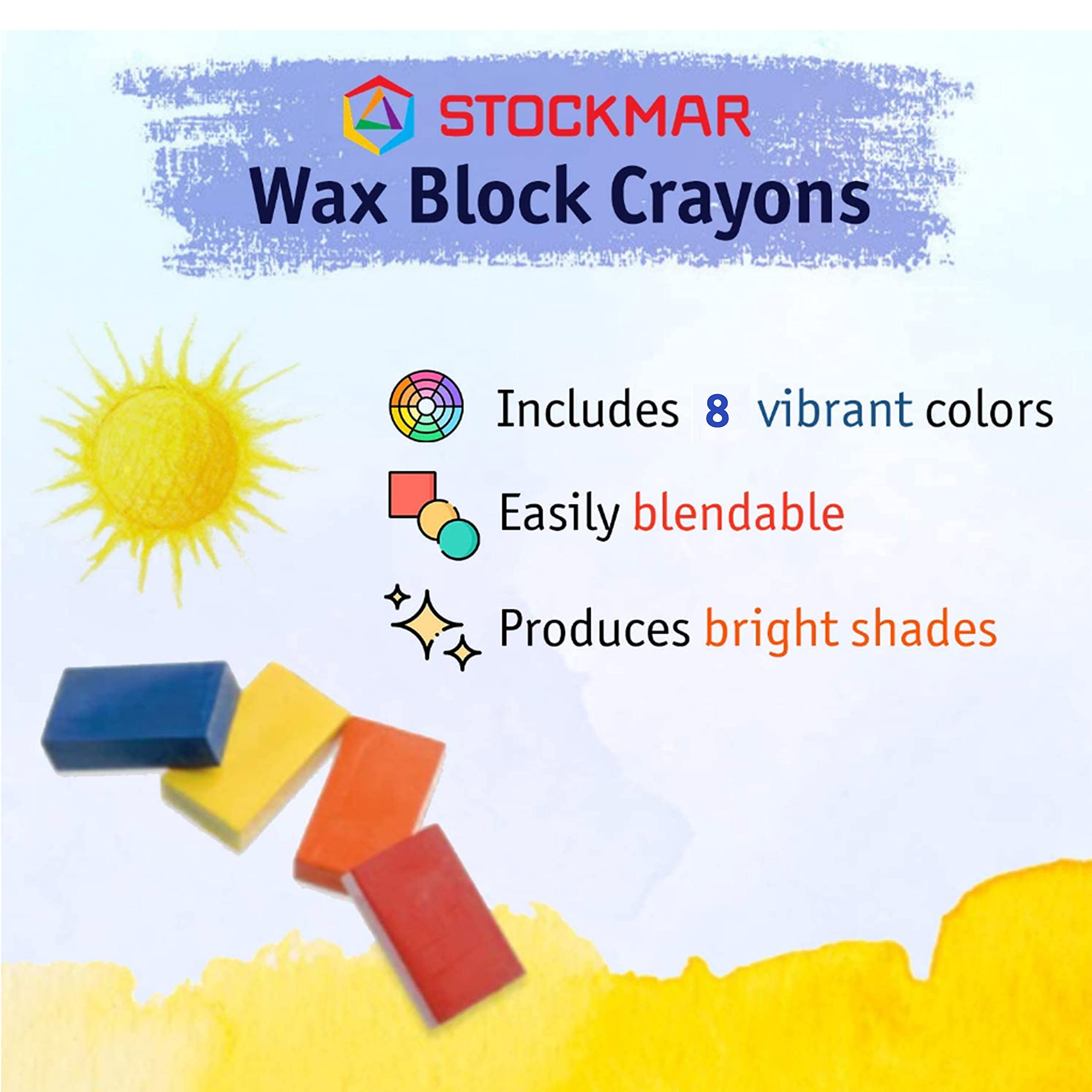 Stockmar jumbo crayons are easy to hold for little hands and early grip practice.