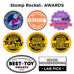 Backyard play with Stomp Rocket promotes active, screen-free fun for kids.