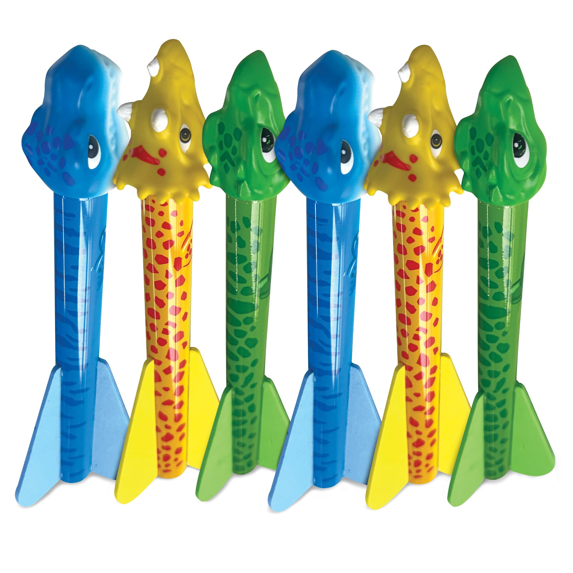 Stomp Rocket Dino-Soar rocket assembly shows easy setup for kids.