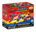 Stomp Rocket Dueling Stomp Racers Mega Pack cars ready for backyard race fun