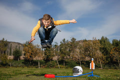 Stomp Rocket original foam toy launcher keeps kids entertained at home.