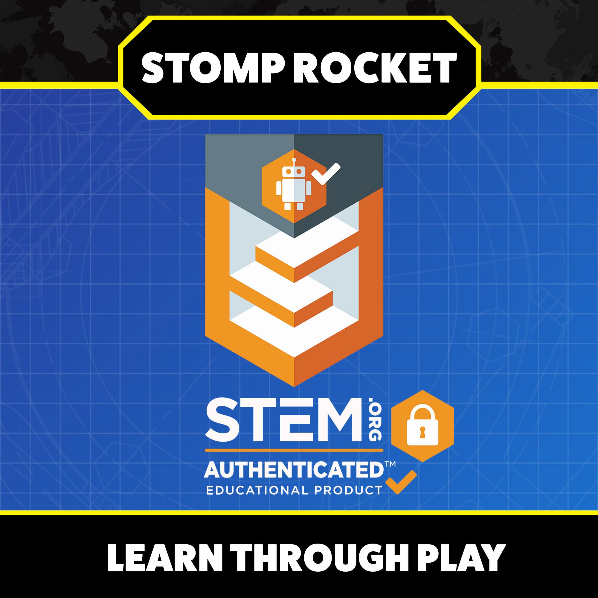 Stomp Rocket Squeeze Rocket party pack supports eight players outdoors.