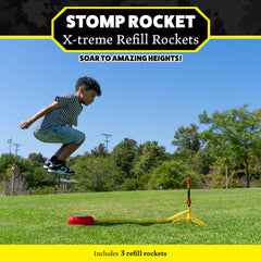 Stomp Rocket X-Treme rockets with flame decals for customization