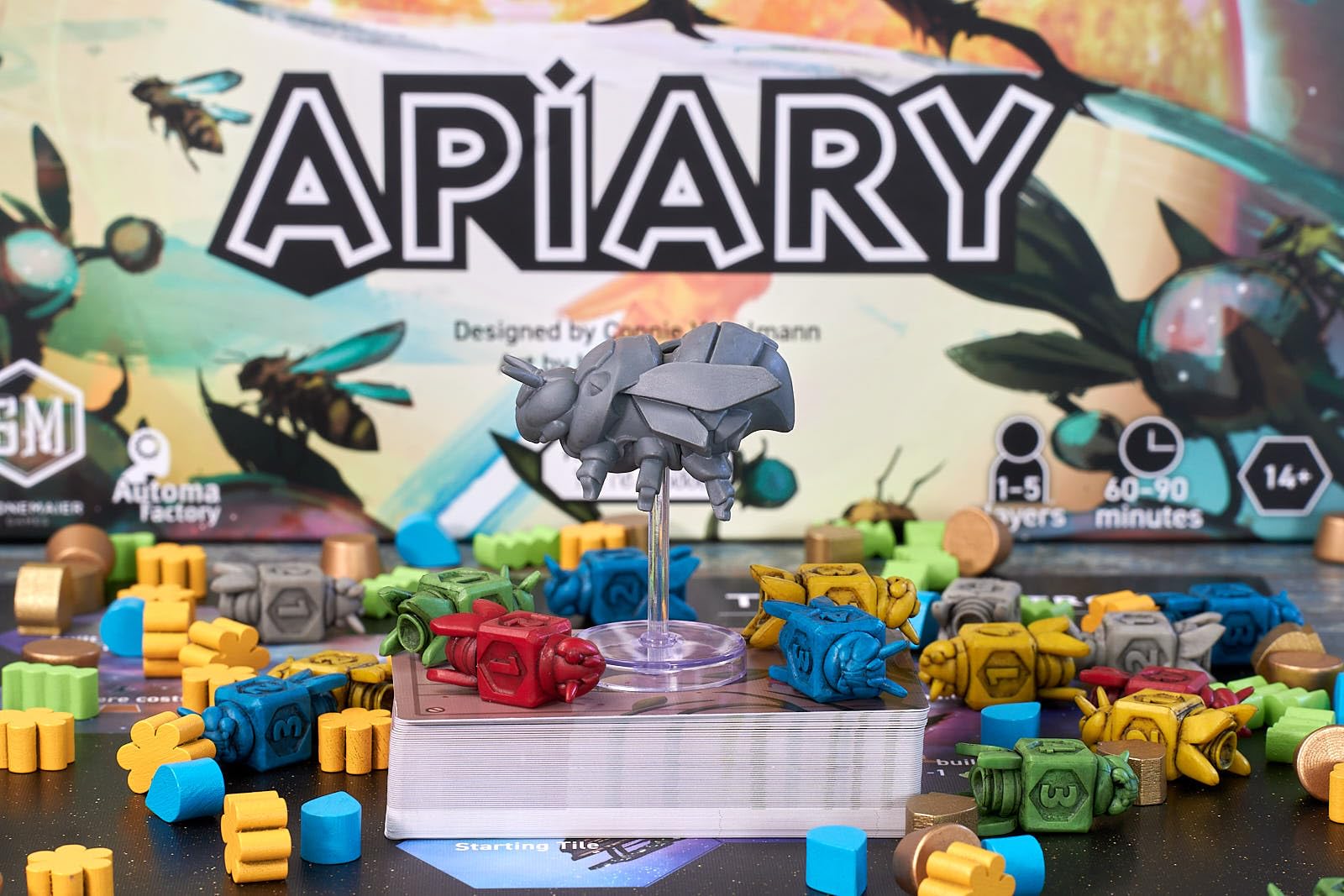 Stonemaier Apiary high replayability with seed cards and planet tiles