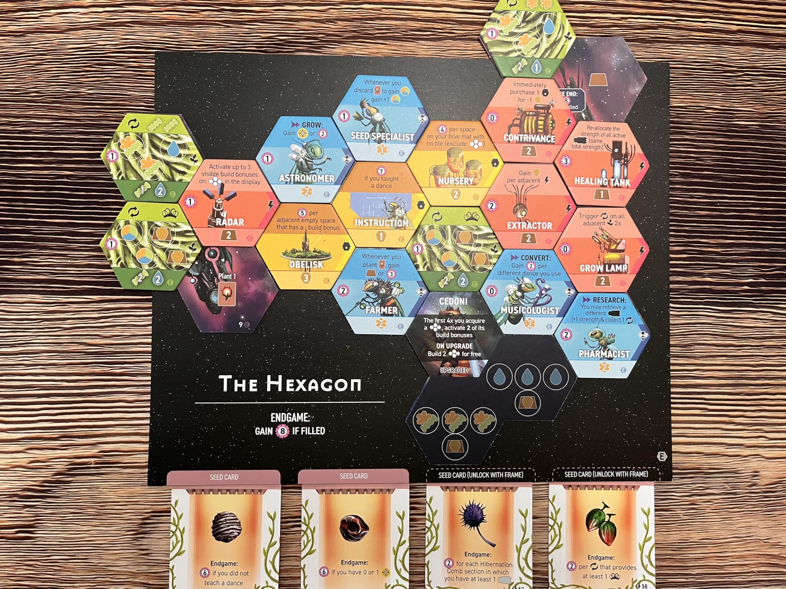 Stonemaier Apiary dance tokens encourage creative bee movements