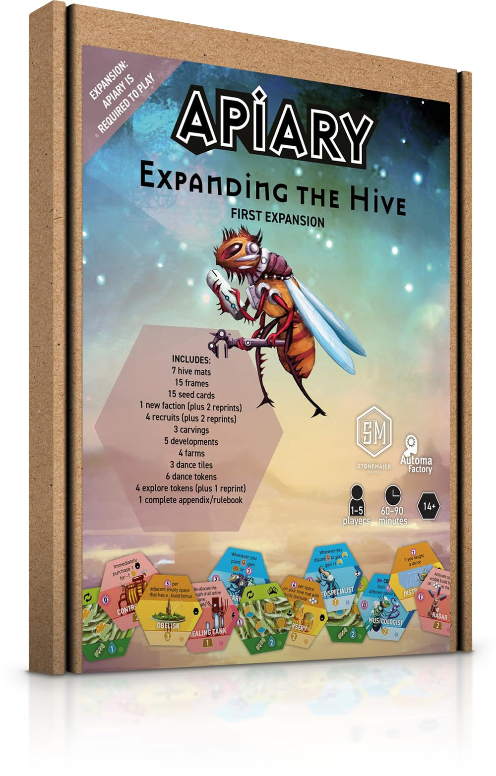 Stonemaier Apiary expansion new hive mats boost asymmetric variety and replayability