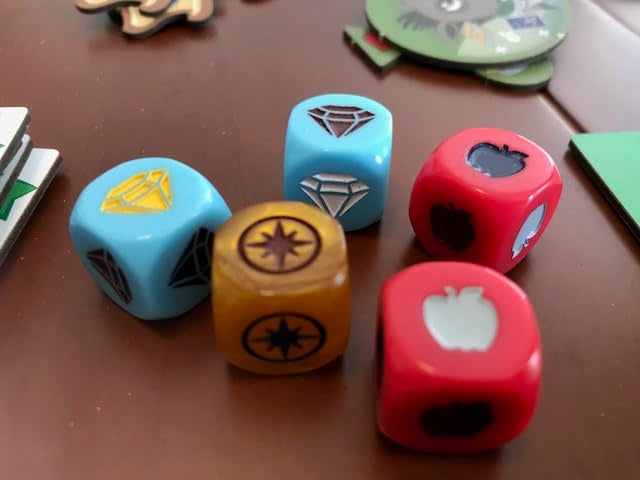 Stonemaier My Little Scythe pies and tokens add playful competition.
