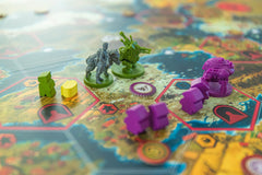 Stonemaier Scythe Invaders from Afar 7-player setup expands your table for larger games.