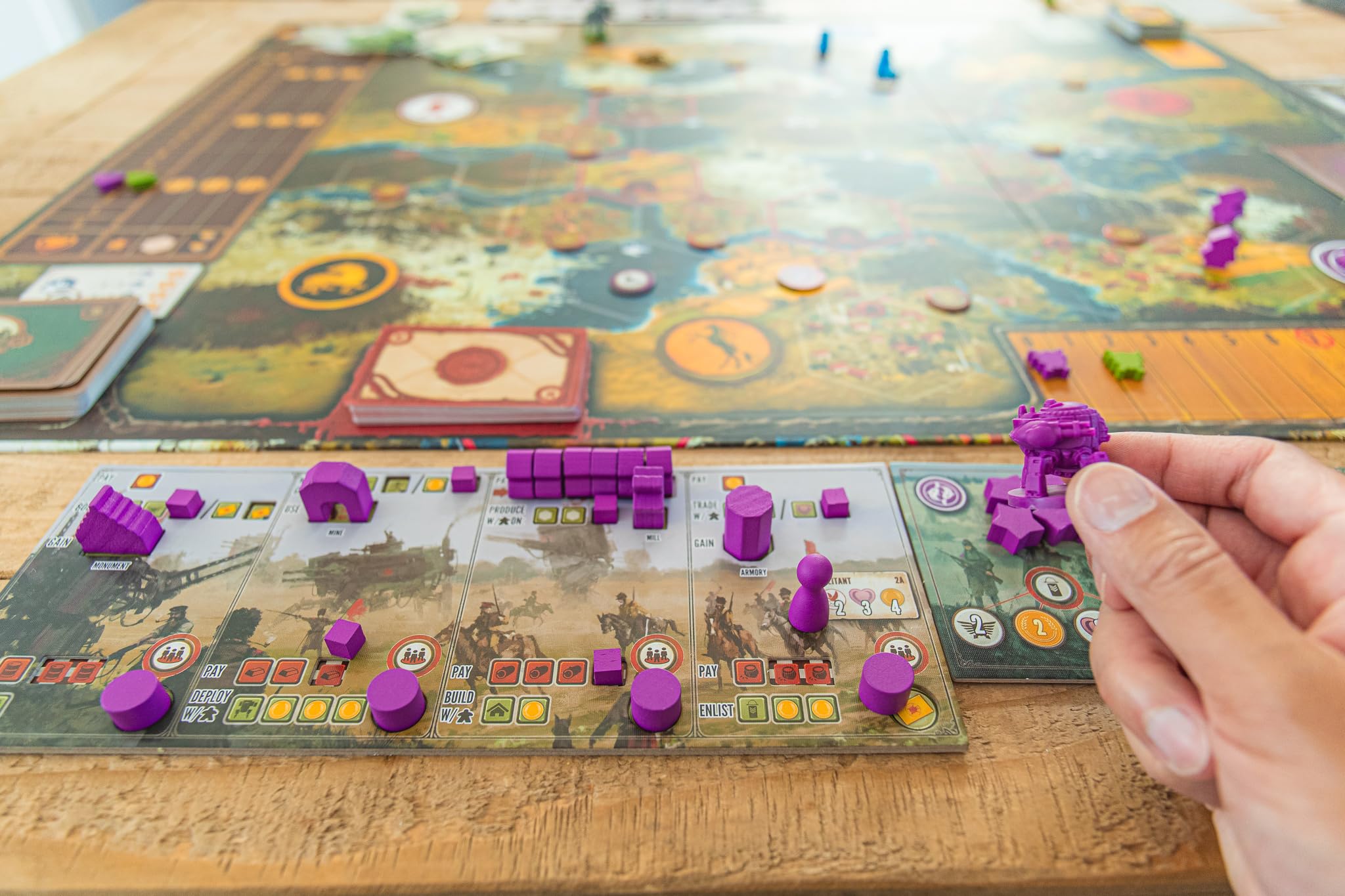 Stonemaier Scythe Invaders from Afar Automa turn card for solo play.