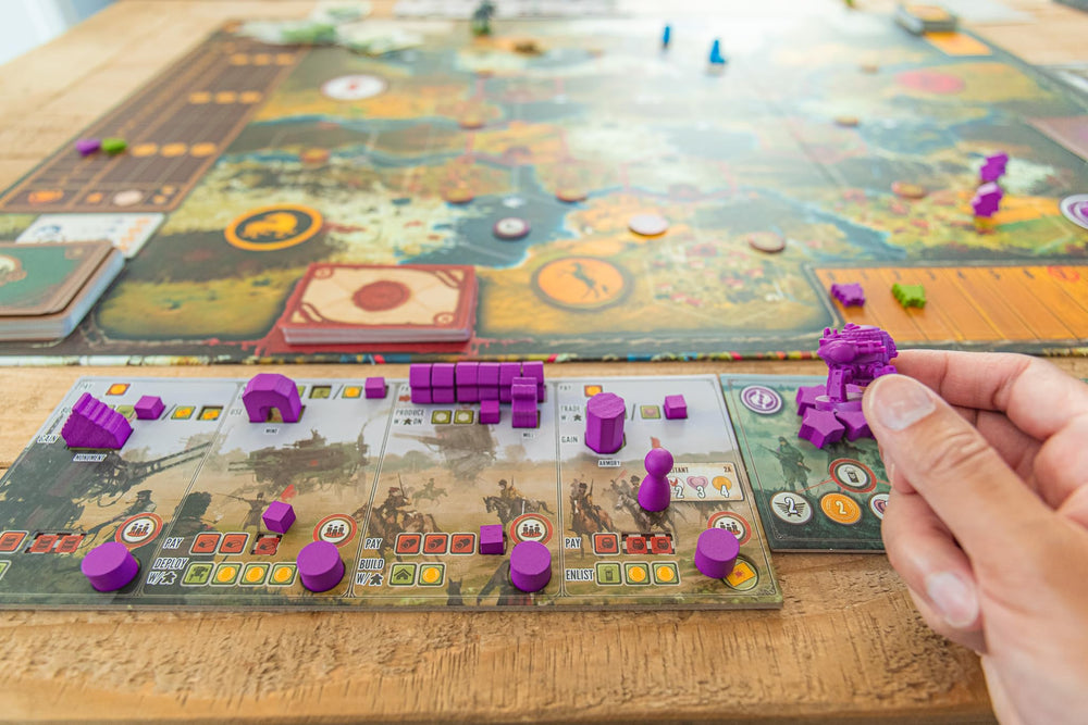 Stonemaier Scythe Invaders from Afar Automa turn card for solo play.