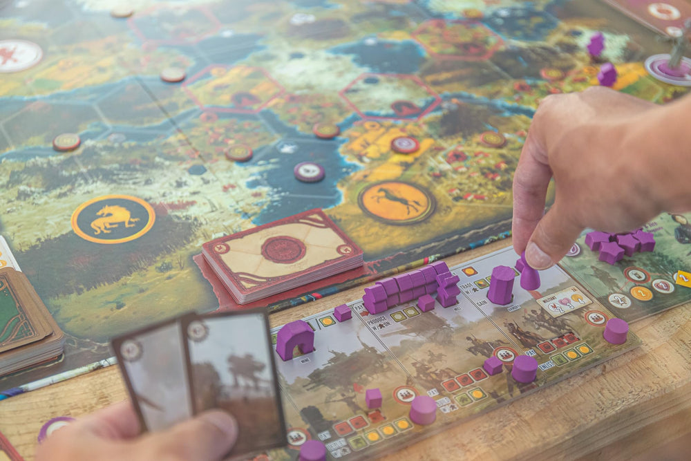 Stonemaier Scythe Invaders from Afar Automa-driven opponent enables quick solo sessions.