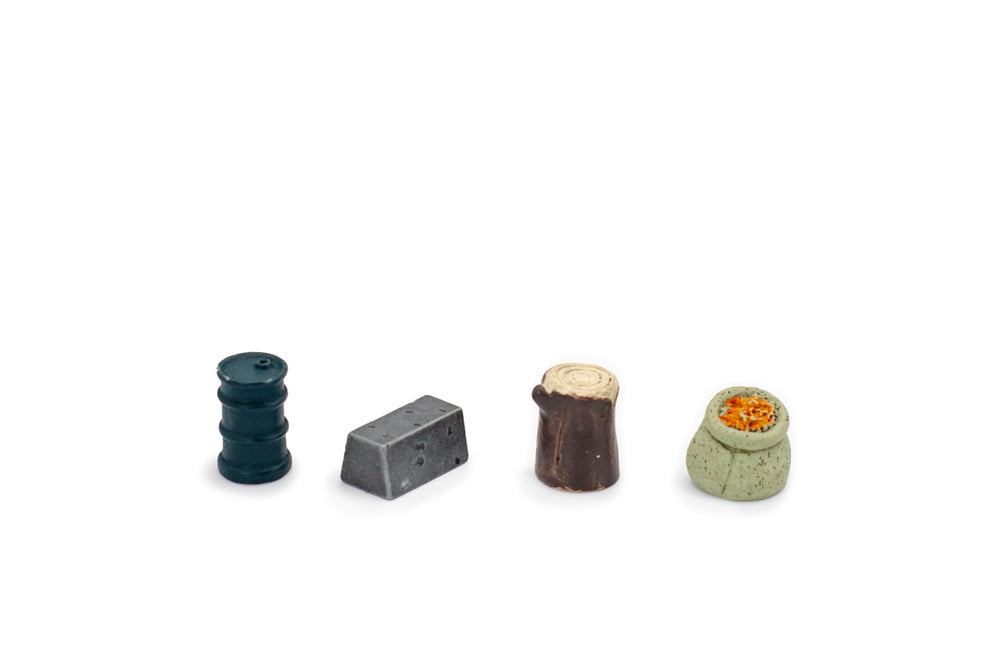 Stonemaier Scythe iron ingots offer weighty metal tokens for immersion.