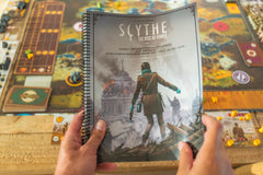 Stonemaier Scythe Rise of Fenris expansion box contents and organization