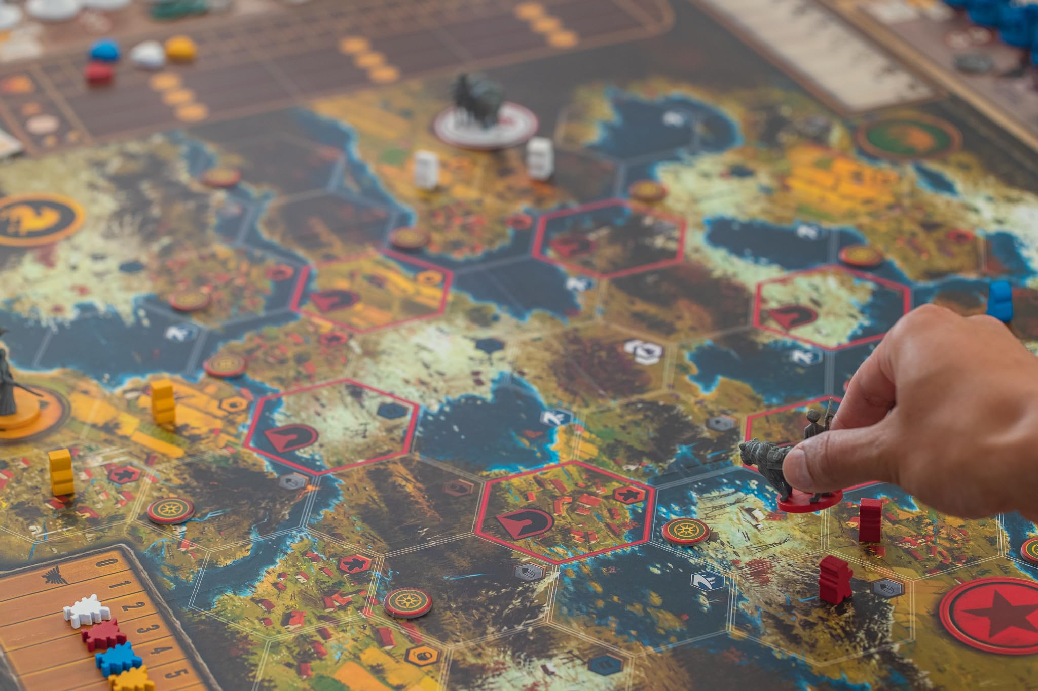 Stonemaier Scythe upgrade tokens - progress and planning tools
