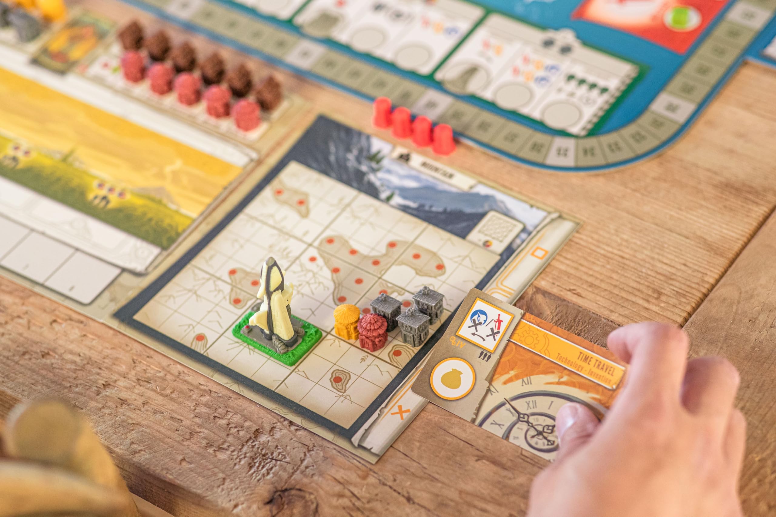 Stonemaier Tapestry puzzle-like city-building encourages strategic placement.