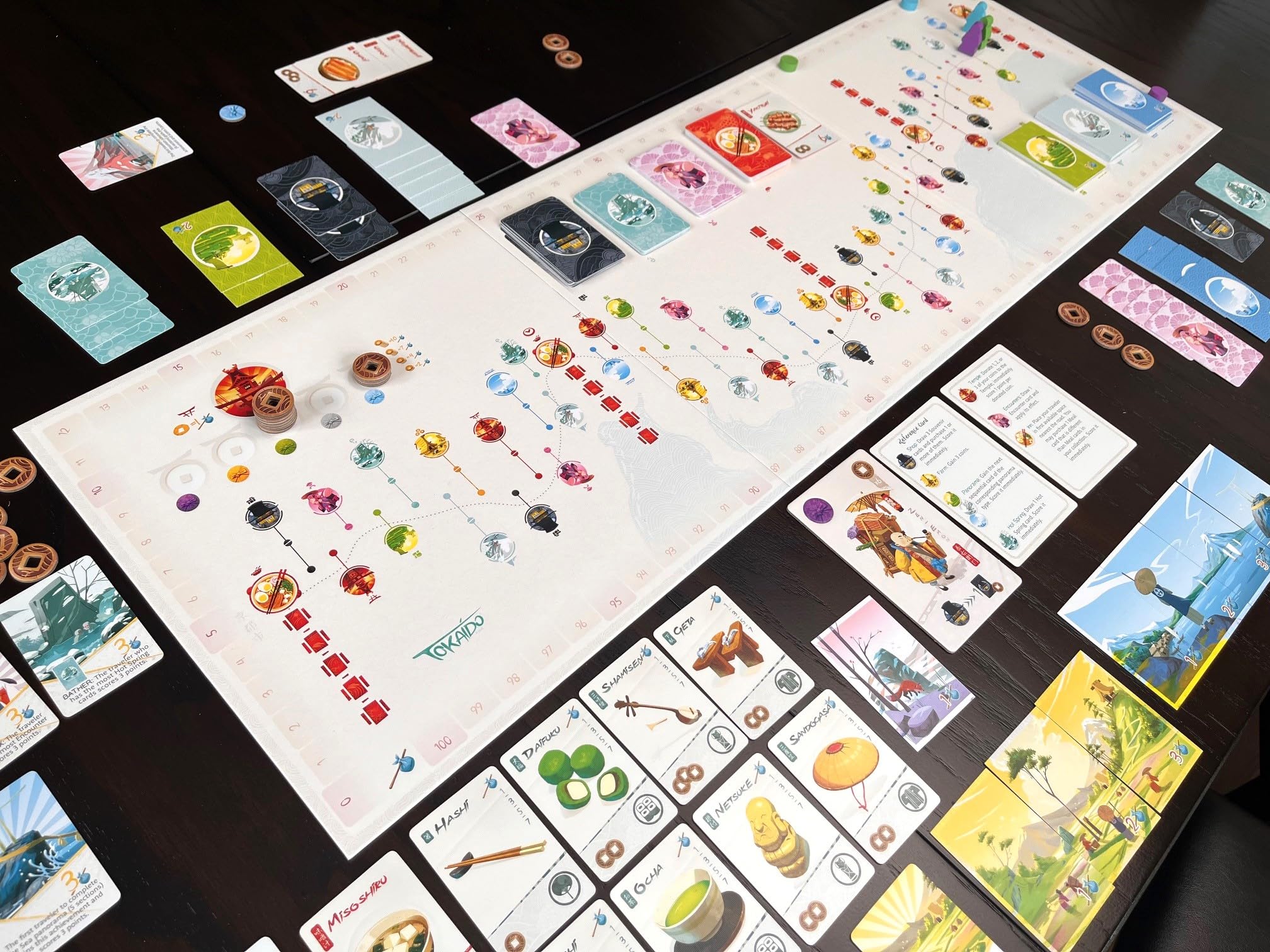 Stonemaier Tokaido Automa solo mode card demonstrates solo play option