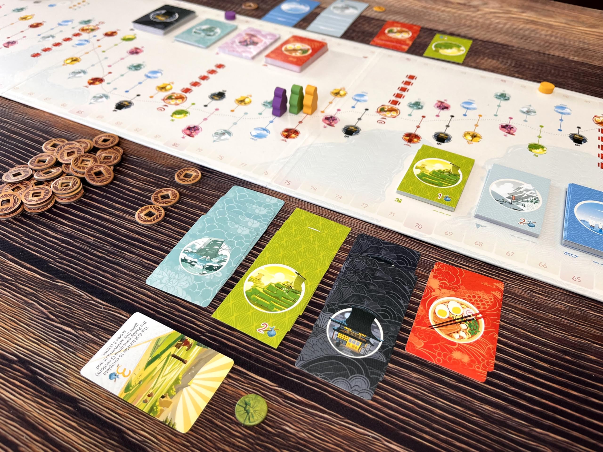 Stonemaier Tokaido Solo Pack panoramas highlight scenic stops