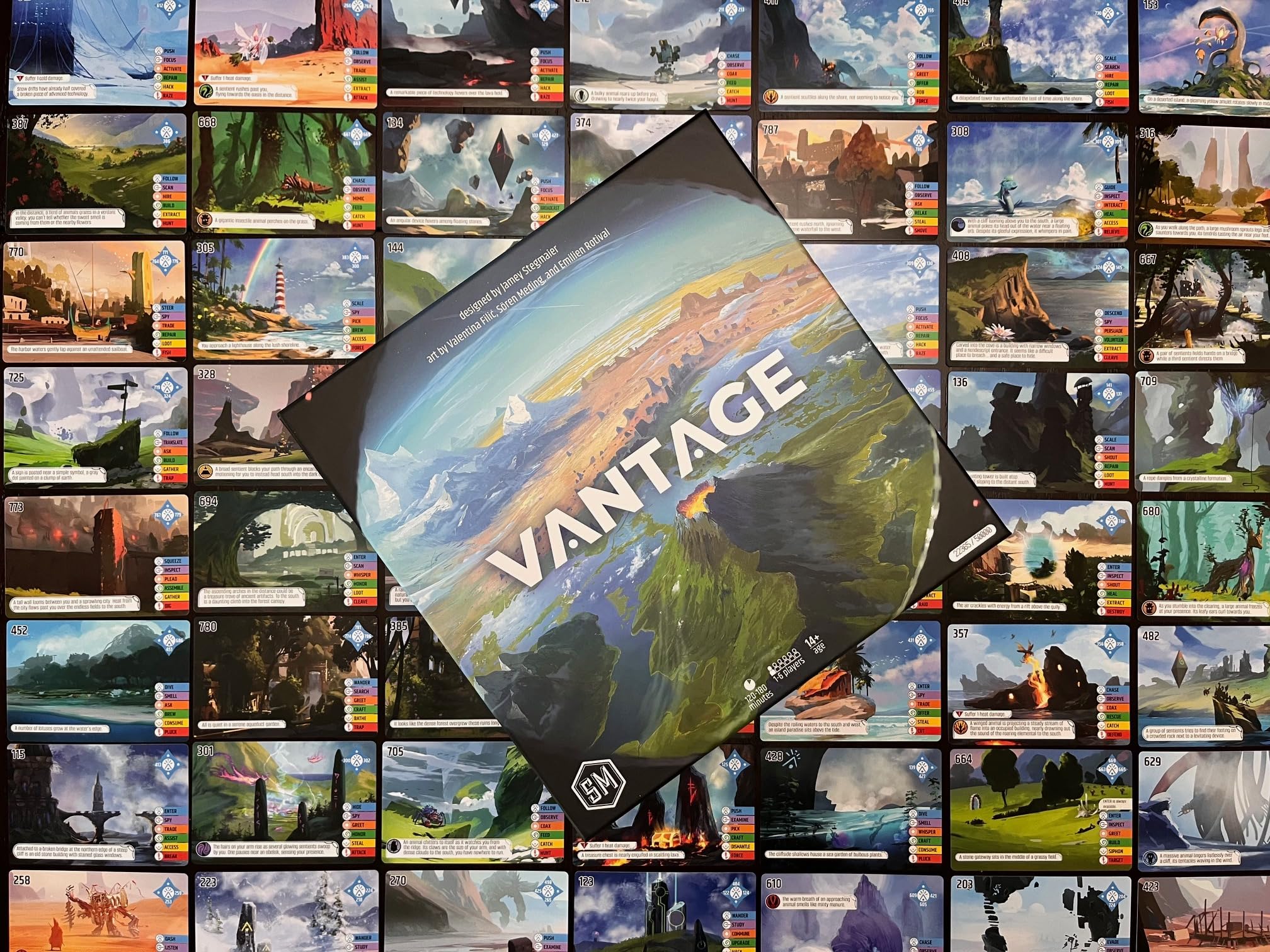Stonemaier Games Vantage cooperative play emphasizes teamwork across distances.