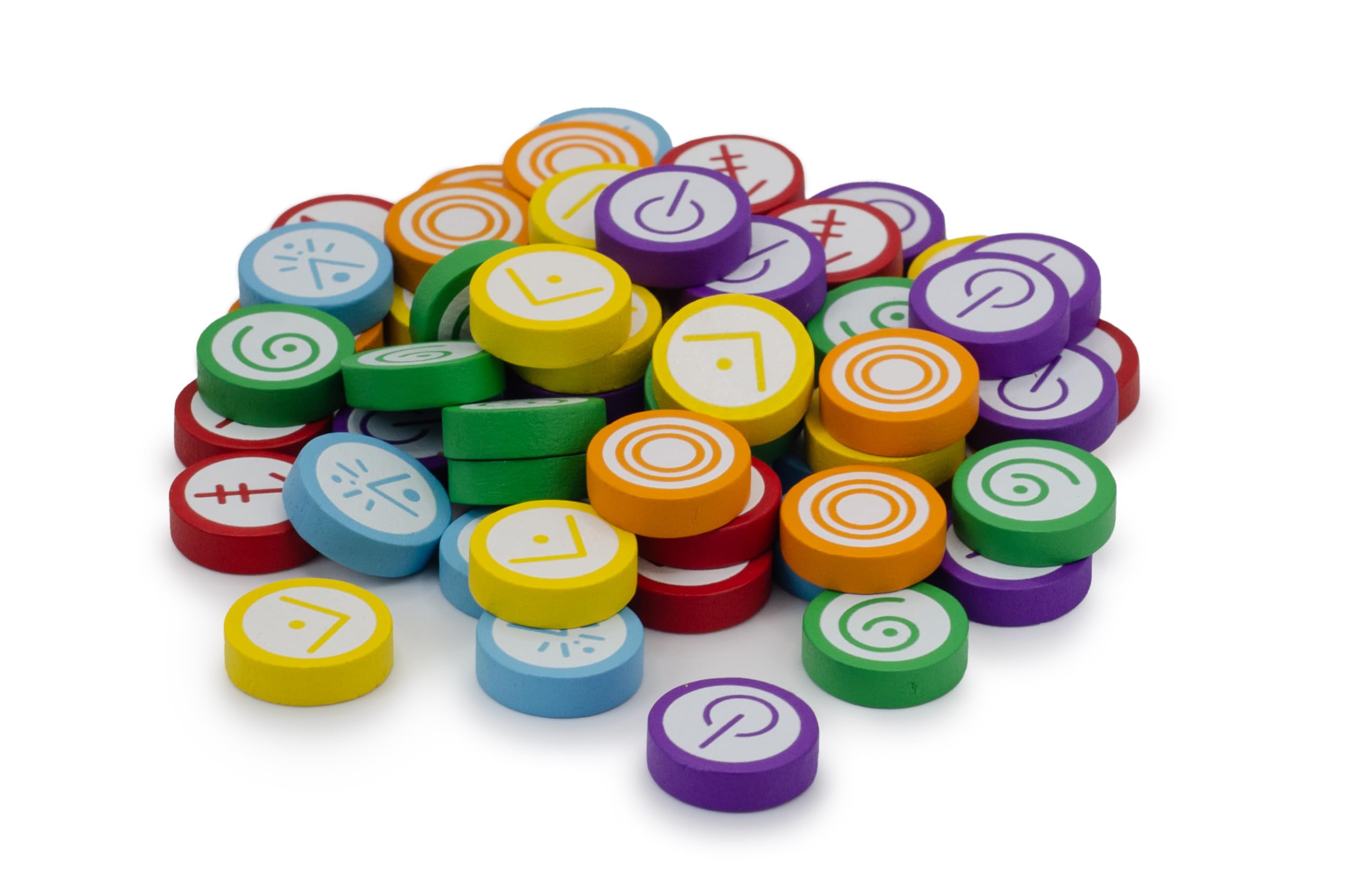 Stonemaier Games Vantage wooden skill tokens laid out for easy tracking