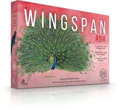 Stonemaier Wingspan Asia box cover with vibrant bird art, ideal for family game nights