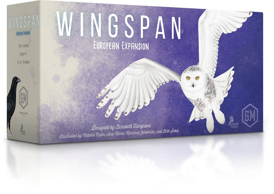 Stonemaier Wingspan European Expansion box front view showcasing 81 European birds for richer gameplay.