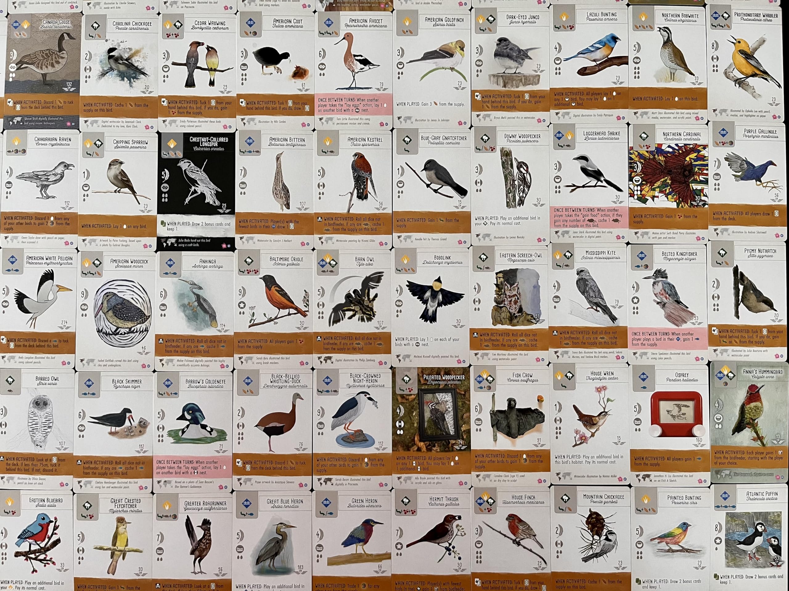 Stonemaier Wingspan Fan Art Pack bird portraits invite immersive table presence
