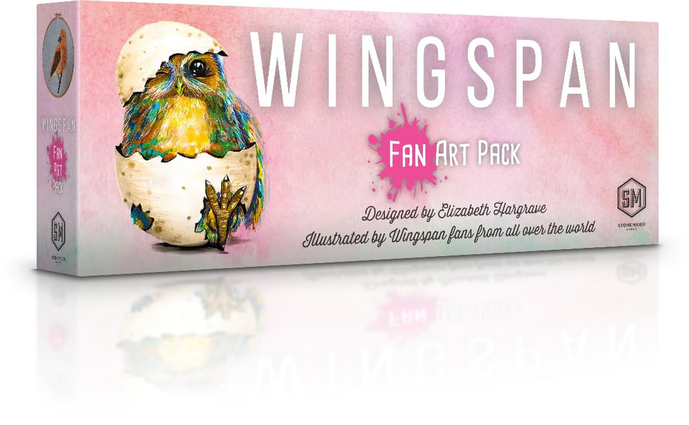 Stonemaier Wingspan Fan Art Pack card fronts show unique fan art for gameplay