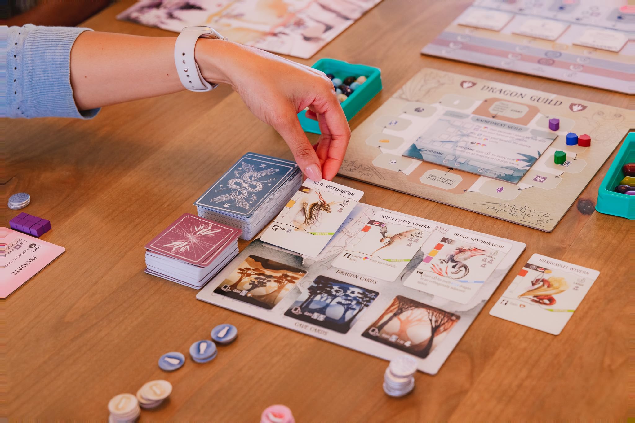 Stonemaier Wyrmspan solo Automa mode for engaging single-player sessions.