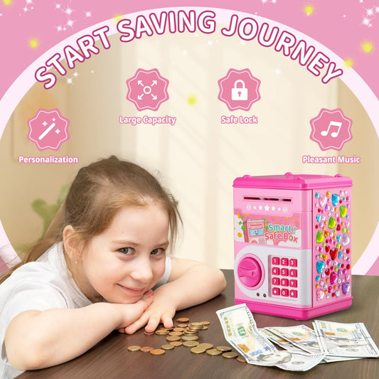 STOPKLAS Piggy Bank password panel for secure access by kids.