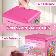 STOPKLAS Piggy Bank pink design appealing to children and daily use.