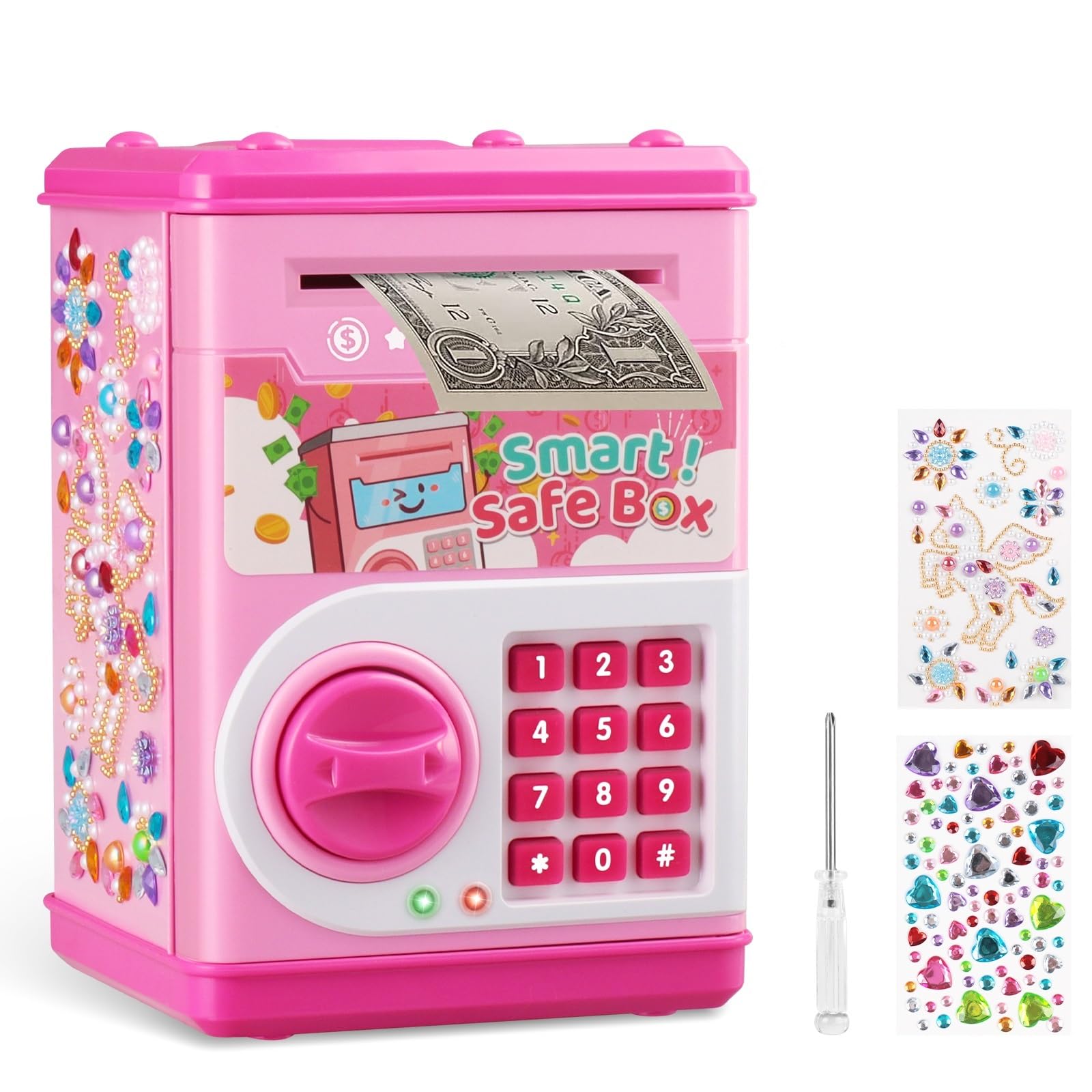 STOPKLAS Piggy Bank showing the top deposit slot for easy saving.
