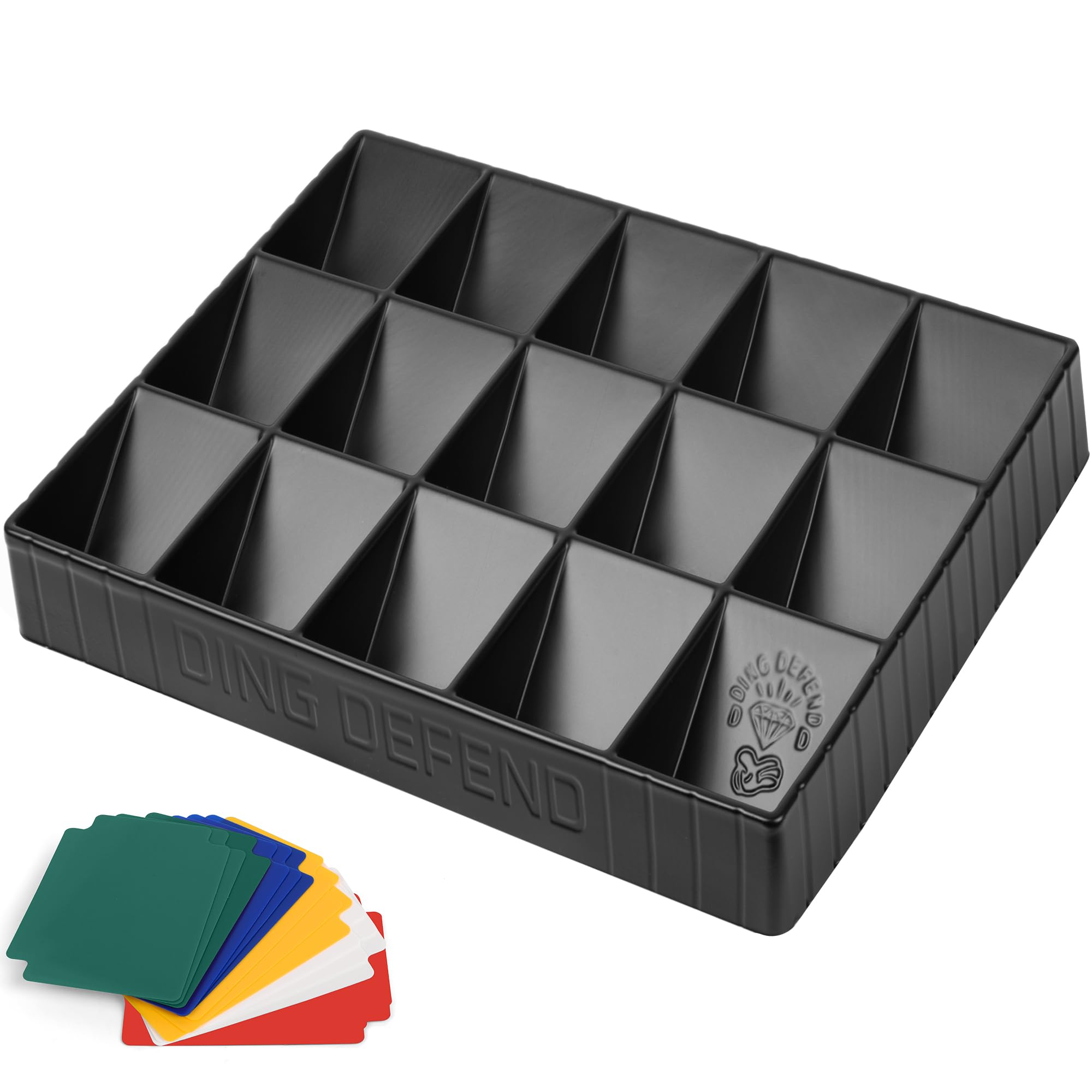 Storage Standard Card Sorting Tray front view shows 15 compartments for organized cards.