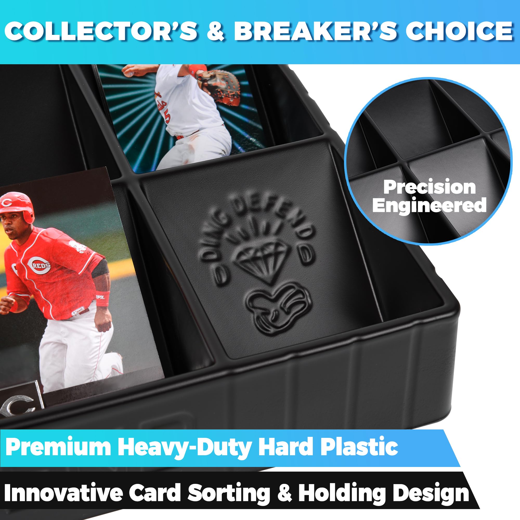 Storage Standard Card Sorting Tray handles toploader cards for reliable organization.