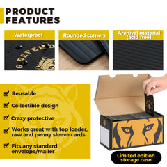 Storage Standard Ding Defend tiger design side view shows durable slab protection