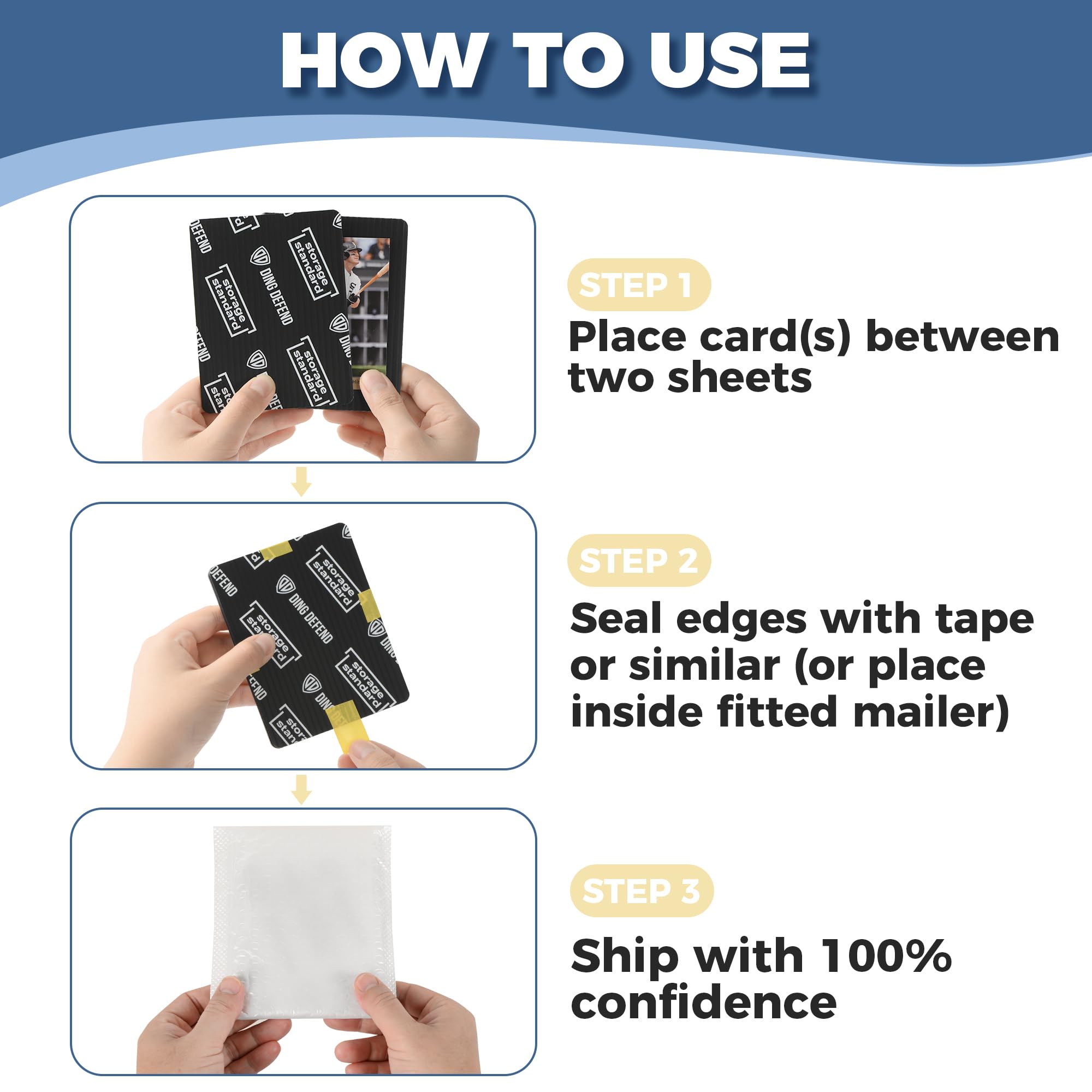 Storage Standard Ding Defend 3.5 x 4.5 inch size for cards