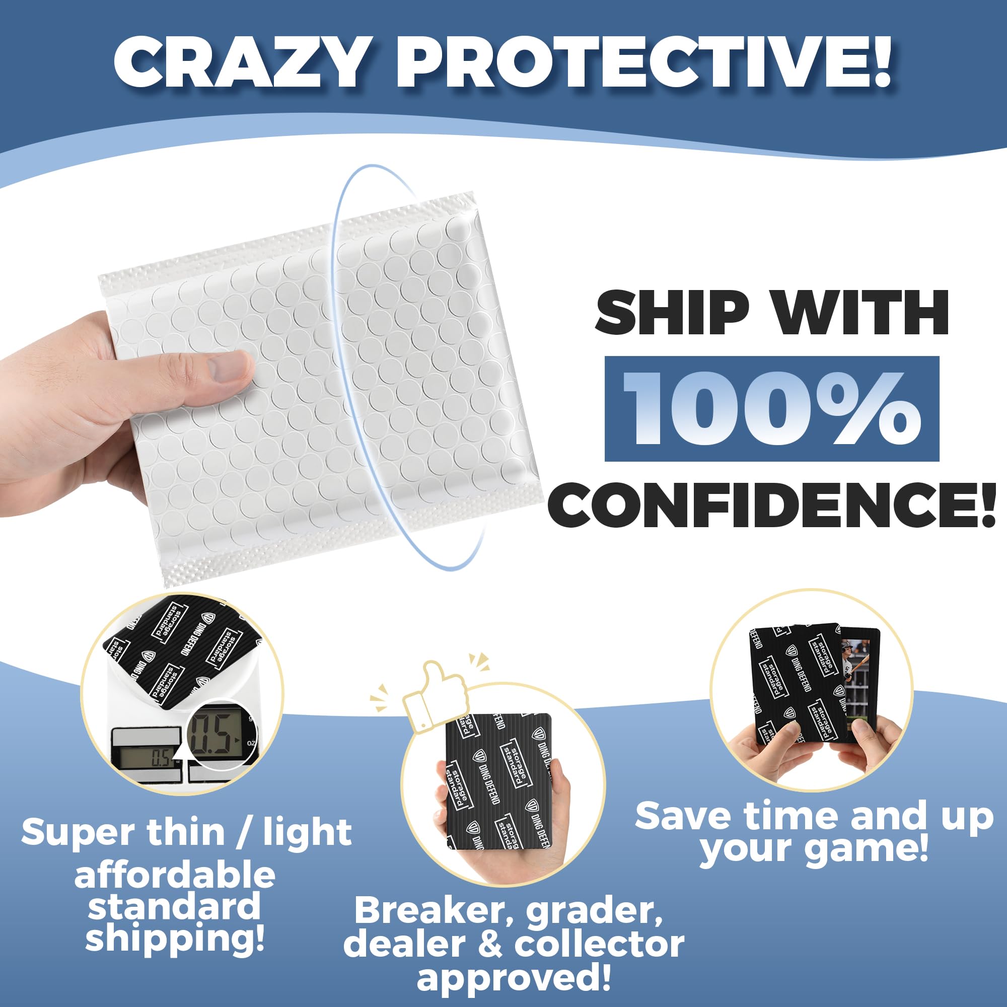 Storage Standard Ding Defend fits top loaders and penny sleeves