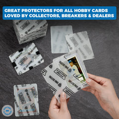 Storage Standard shield protectors help organize and protect card collections during shipping.