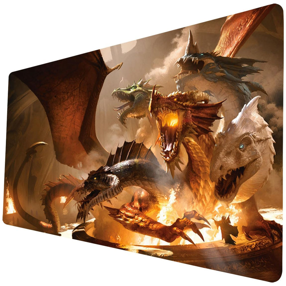 STORKY Dragon TCG Playmat with stitched edges for durability.