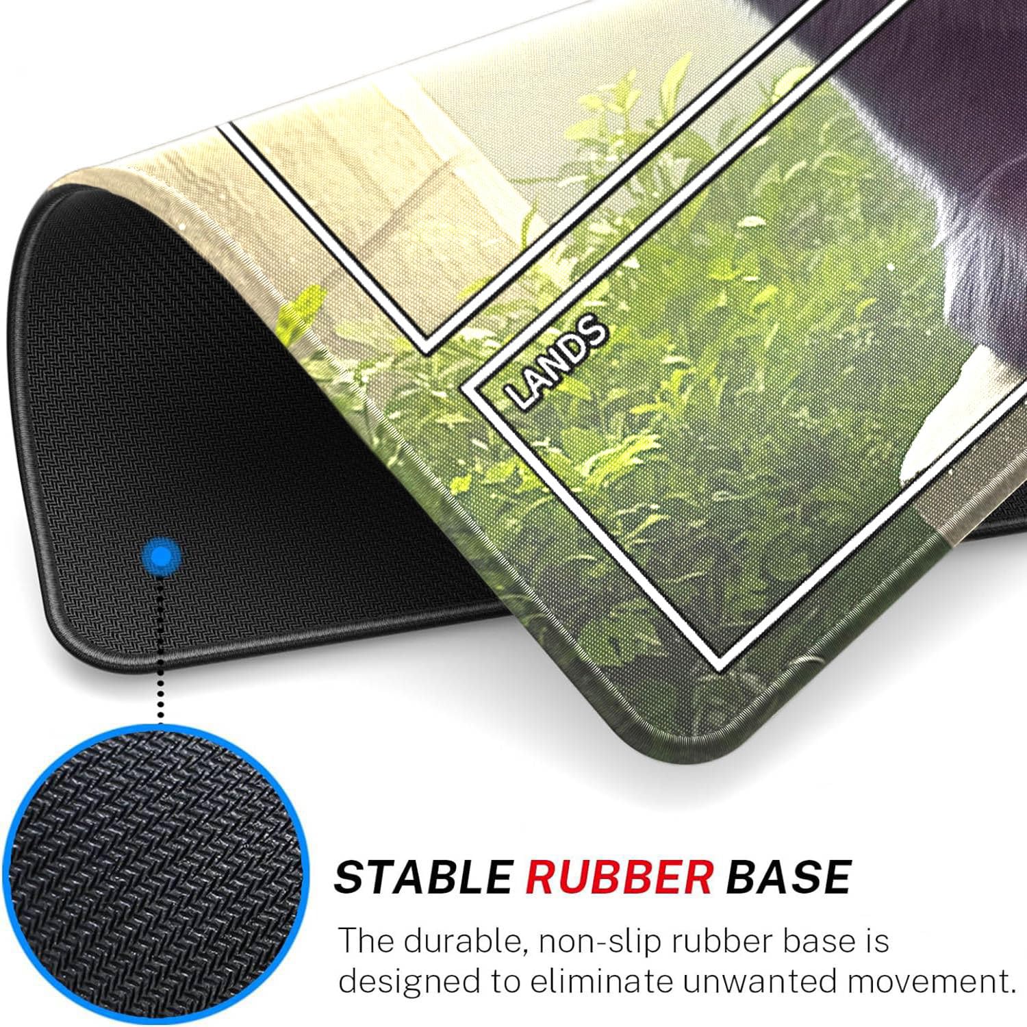 STORKY MTG playmat non-slip rubber bottom keeps cards steady on tables
