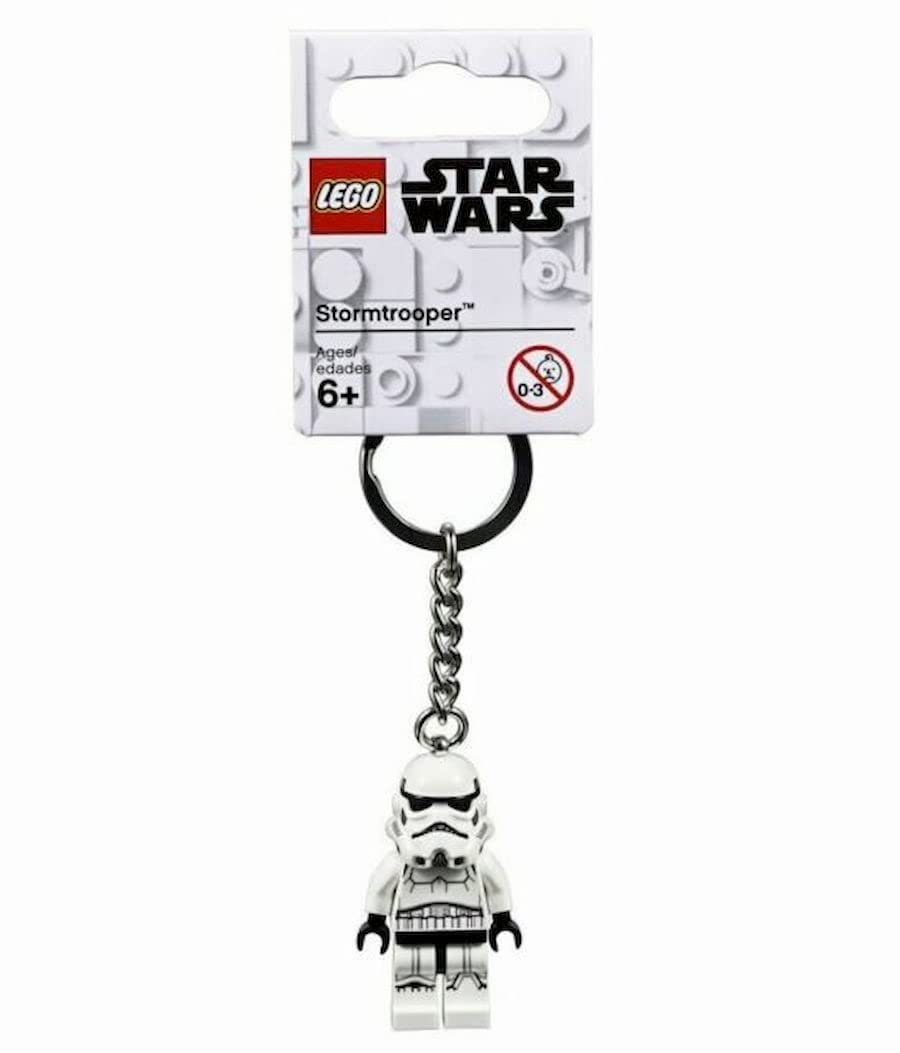 STORMTROOPER Stormtrooper keychain front view, durable accessory for keys and bags.