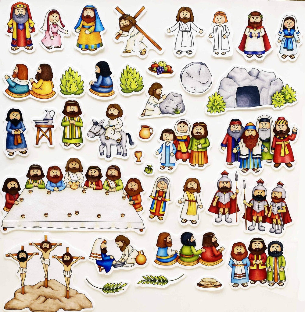 Story Time Felts Easter Deluxe Last Supper piece supports interactive lessons