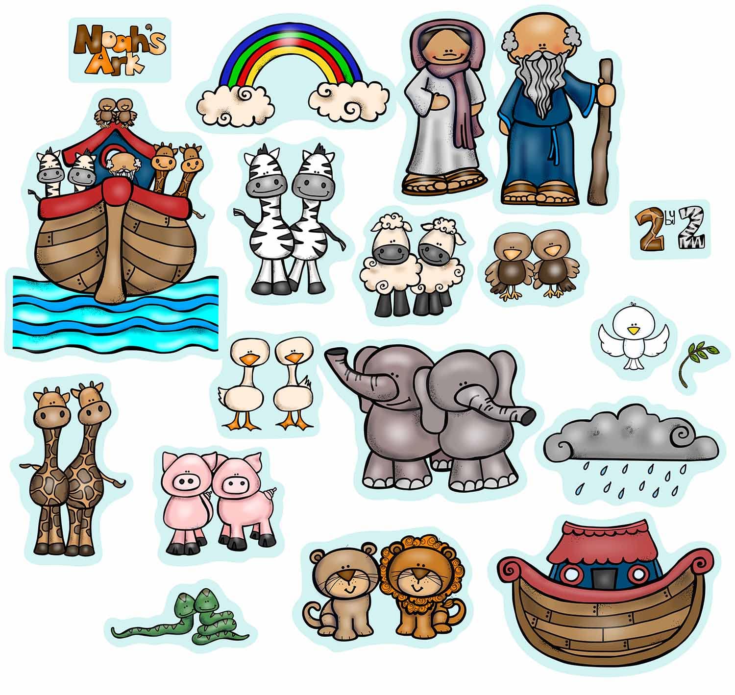 Story Time Felts Noah's Ark felt story set with colorful pieces for hands-on learning