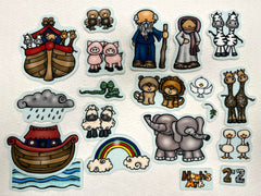 Story Time Felts Noah's Ark 20 piece felt figures for interactive storytelling