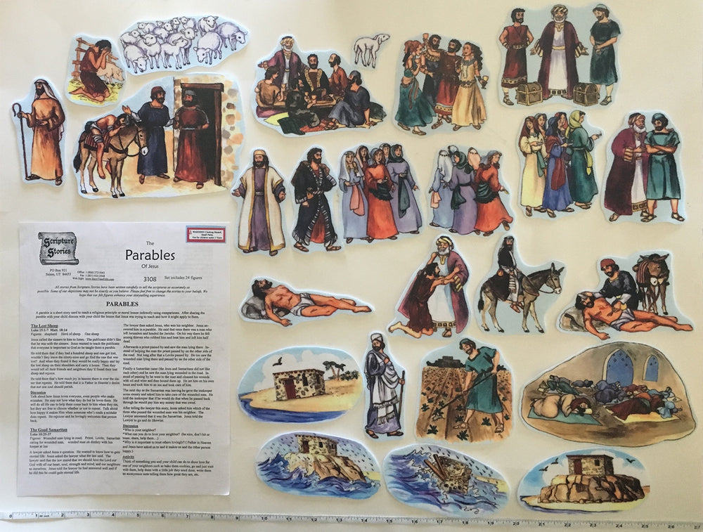 Story Time Felts parables with scripture references for group study